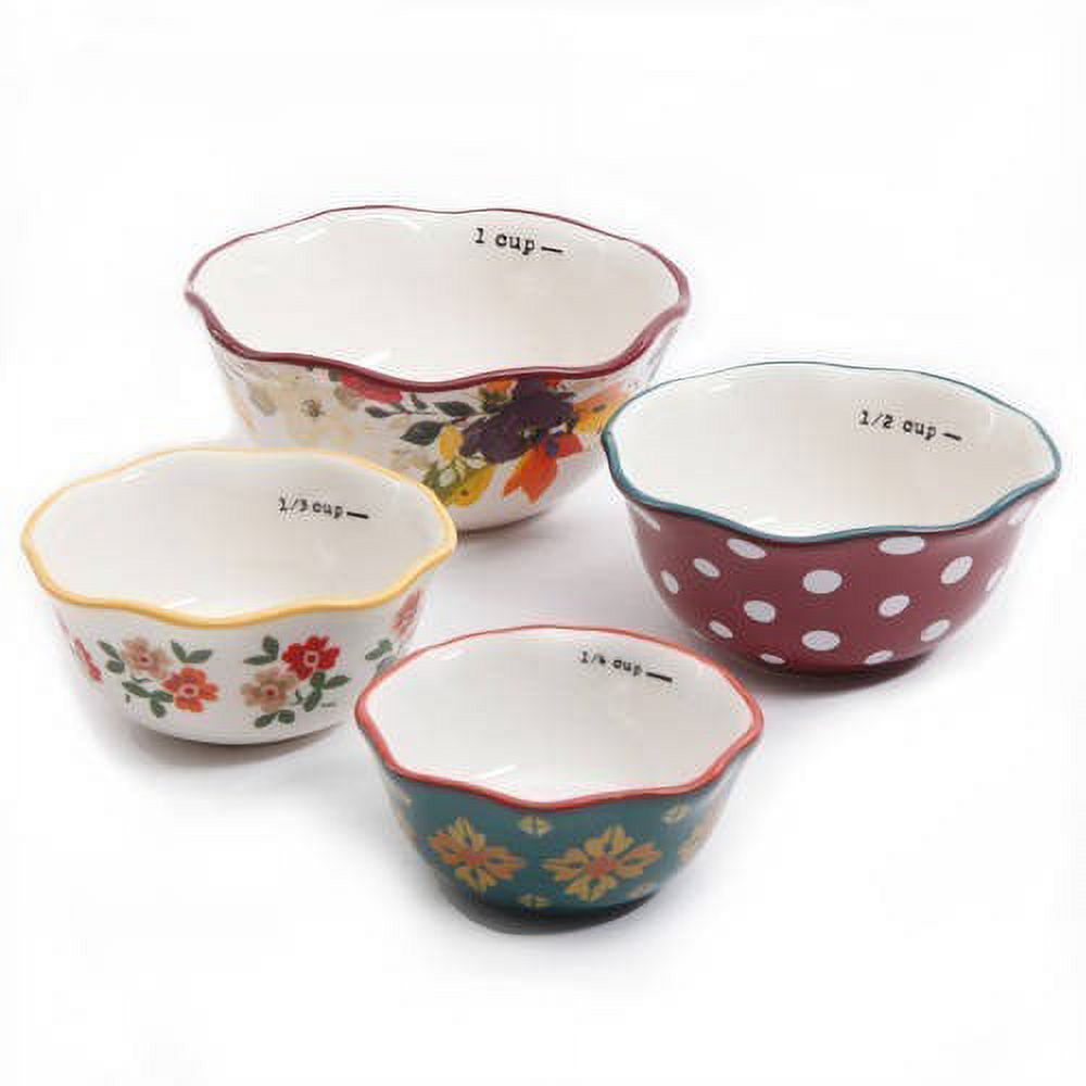 The Pioneer Woman 5-Piece Prep Set, Measuring Bowls & Cup 