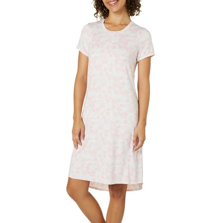 Jaclyn Intimates Womens Flamingo High-Low Nightgown