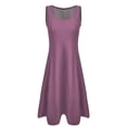 thumbnail image 5 of Baqcunre Casual Dresses for Women Women's Casual Spring Summer Sleeveless Vest Hem Vest Pocket Beach Dress Dresses for Women 2024 Summer Dresses for Women 2024 Womens Dresses Purple 2XL, 5 of 5