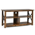 thumbnail image 5 of Topbuy 3-Tier Industrial Media Stand TV Stand with Open Shelves for TV's up to 55", 5 of 6