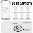 thumbnail image 4 of Bride Tumbler Cup, Bride To Be Gifts for Her, Vacuum Insulated Stainless Steel 20 Oz Tumbler, Wedding Gifts for Bride, Bridal Shower Gift, Bachelorette Gifts For Bride, Bridesmaid Appreciation Gifts, 4 of 5