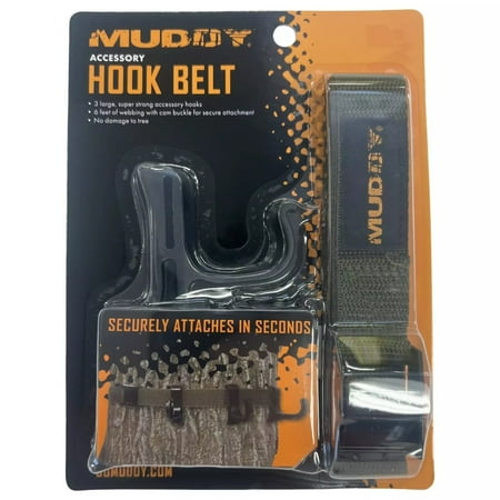 Muddy Accessory Hook Belt | Durable Adjustable Hunting Gear Holder 2-Pack