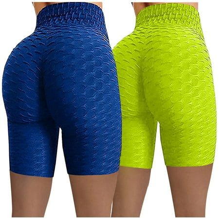 

Pianpianzi Yoga Linen Pants Helping Hands Yoga Scrub Pants Womens Yoga Pants Multi Pack 2PCWomen Wrinkled High Waist Hip Stretch Running Fitness Yoga Pants Biker Shorts