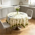 thumbnail image 5 of Round Tablecloth, Washable Table Cover, Stain Resistant Polyester Tablecloth for Coffee Table, Dining Table, Living Room, Bedroom, 5 of 7