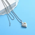 thumbnail image 5 of Heart Cremation Jewelry for Ashes Holder Urn Necklace for Son Urn Pendants with Chain, 5 of 5