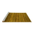 thumbnail image 2 of Ahgly Company Machine Washable Indoor Square Abstract Yellow Modern Area Rugs, 4' Square, 2 of 4