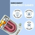thumbnail image 6 of TRIXIE Fantasy Board Strategy Game for Cats, Puzzle Toy, Treat Dispenser, Interactive Play, Mauve/Mint, 6 of 9