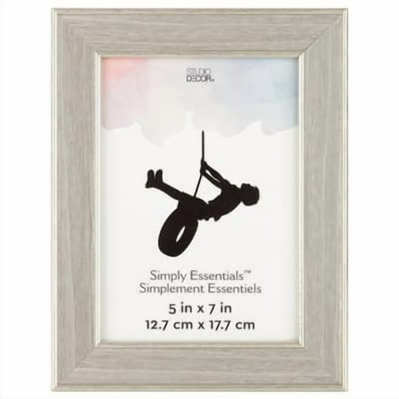 12 Pack: Gray with Silver Edge 5" x 7" Frame - Simply Essentials by Studio Decor
