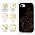 thumbnail image 4 of Case Yard Wooden Case for iPhone-SE Soft TPU Silicone cover Slim Fit Shockproof Wood Protective Phone Cover for Girls Boys Men and Women Supports Wireless Charging Victorian Roses Design, 4 of 7