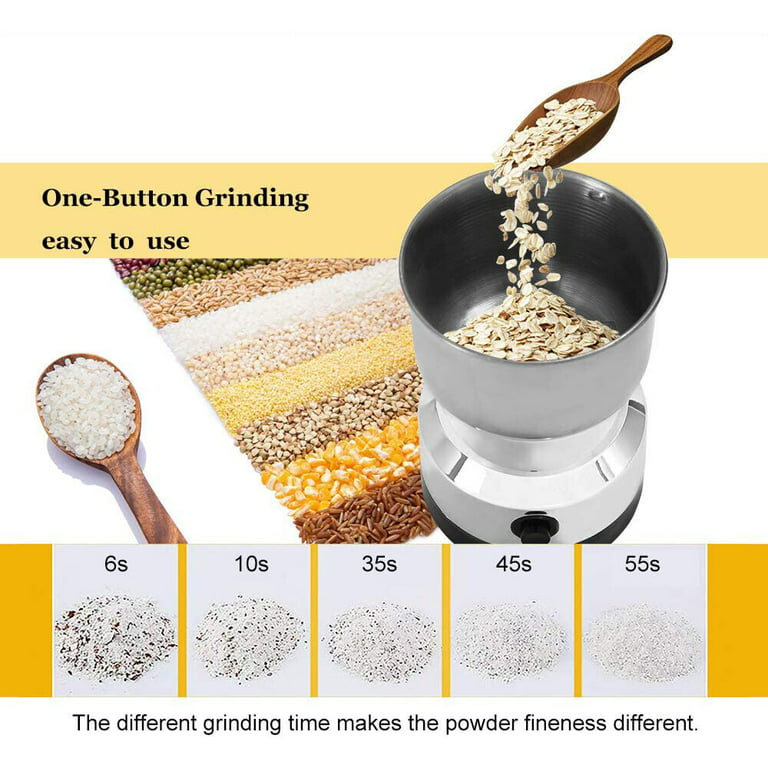 Topchances Electric Coffee Bean Grinder Nut Seed Herb Grind Spice Crusher Mill Blender Grinding Machine, Size: 10.5