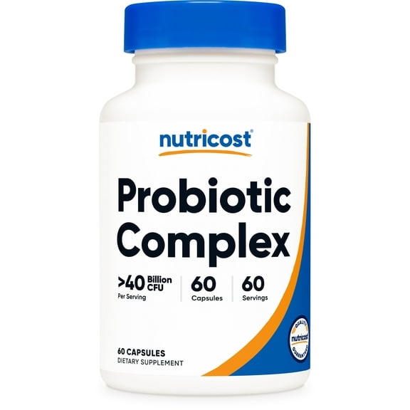 Nutricost Probiotic Complex (40 Billion CFU) (60 Capsules) - GMO-Free, Gluten-Free