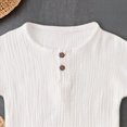 thumbnail image 5 of NOLDARES Toddler Baby Boy Clothes Cute Outfit Striped T-Shirt with Leather Tag + Short Set 3 Months-3 Years Blazer,18-24 M, 5 of 6