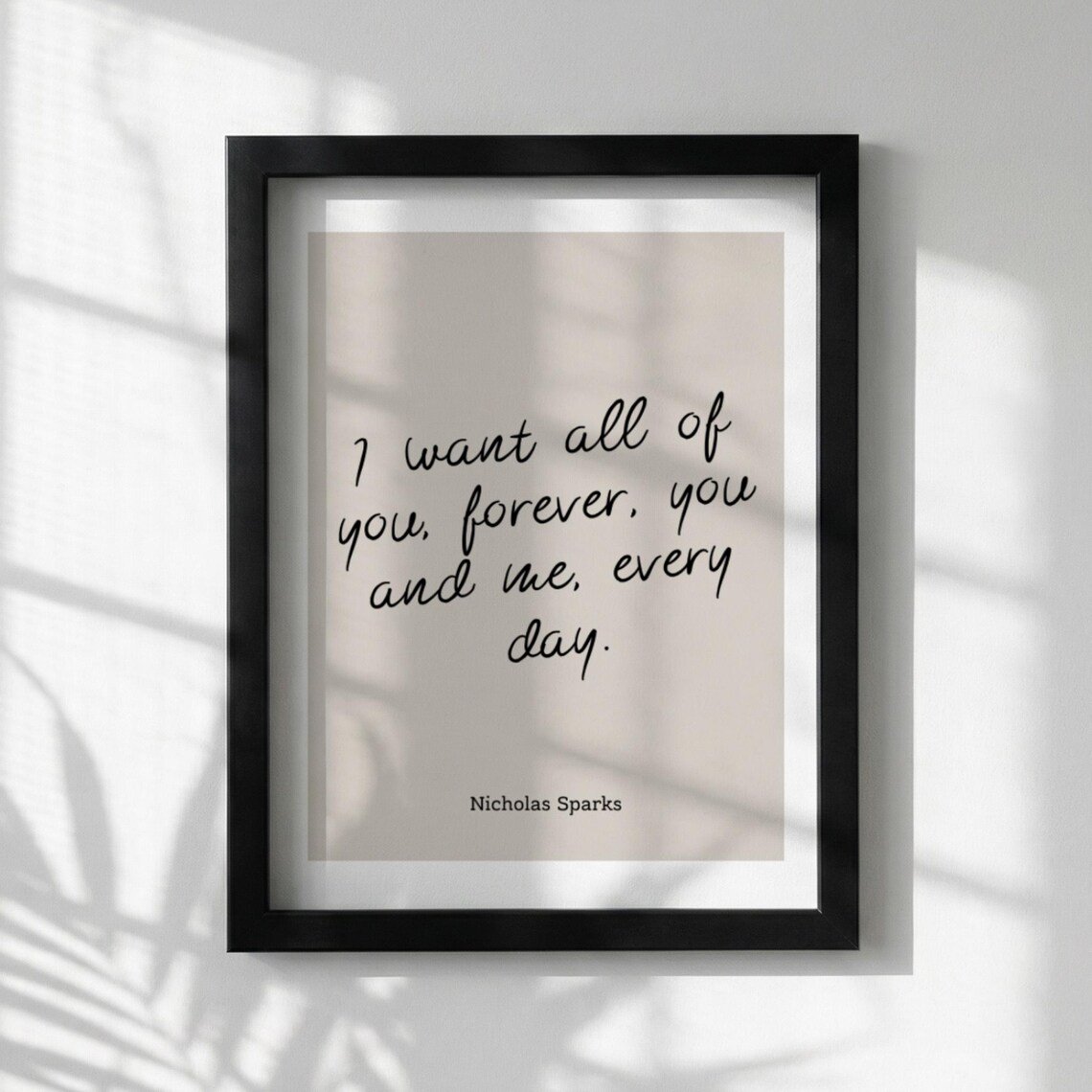 Quote Romantic Wall Art Minimalist Love Motivational Office Home Decor Modern Living Unframed Paper Print