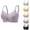 Purple, variant on PADFRYBK Wireless Bras For Women Plus Size Bra Cover Beautiful Back Gathered Lace Gathered Bra