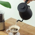 thumbnail image 4 of Electric Gooseneck Kettle Coffee Tea Kettle With 1500W Fast Heating Element Gooseneck Spout Anti Slip Base Stainless Steel Hot Water Boiler Heater Black mechanical model (220V) 1L, 4 of 5