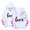 White, variant on CPNG Girls Hoodies Tops Love Heart Print Long Sleeve Hooded Sweatshirts with Front Pocket Kids Loose Fit Daily Pullover Sweatshirt