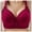 Red, variant on Womens Push Up Wireless Bra - No Underwire, Adjustable Straps, Comfort Support, 3/4 Cup, Sizes 46-50 BCD