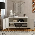 thumbnail image 5 of RealRooms Shadwick 2 Door Wide Metal Locker Accent Storage Cabinet, Soft White, 5 of 10