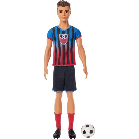Muñeca moderna Barbie Careers USSF Soccer Ken con acceso.