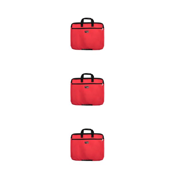 Injueey Bolsa de archivo de doble capa Documentos de gran capacidad Libro Papelería Bolsa de transporte Bolso de tableta Suministros de Type1 NO1