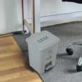 thumbnail image 4 of WEUVEB 1Pc Large Capacity Step Trash Can Grey Plastic Rubbish Container with Odor Sealing Lid, 4 of 7