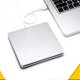 thumbnail image 2 of External DVD Drive USB 2.0 Portable CD DVD +/-RW Drive DVD Burner for Laptop Pro Air 7/8/10 Silver, 2 of 5