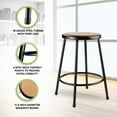 thumbnail image 2 of National Public Seating Black Hardboard Stool - 24 in. Fixed Height, 2 of 9