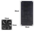 thumbnail image 2 of Impermeable al aire libre del ventilador con energía solar de 10w 12v, con el cable de 1,5m de largo para el invernadero, casas del animal doméstico, cobertizo, 2 of 5
