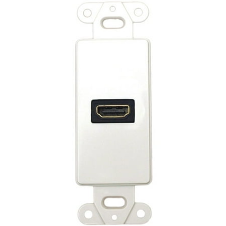 Datacomm Electronics 20-4501-WH Decor Wall Plate Insert with 90-Degree HDMI Connector