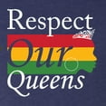 thumbnail image 5 of Wild Bobby Respect Our Queens Black Pride Mens Premium Tri Blend T-Shirt, Vintage Navy, Small, 5 of 5