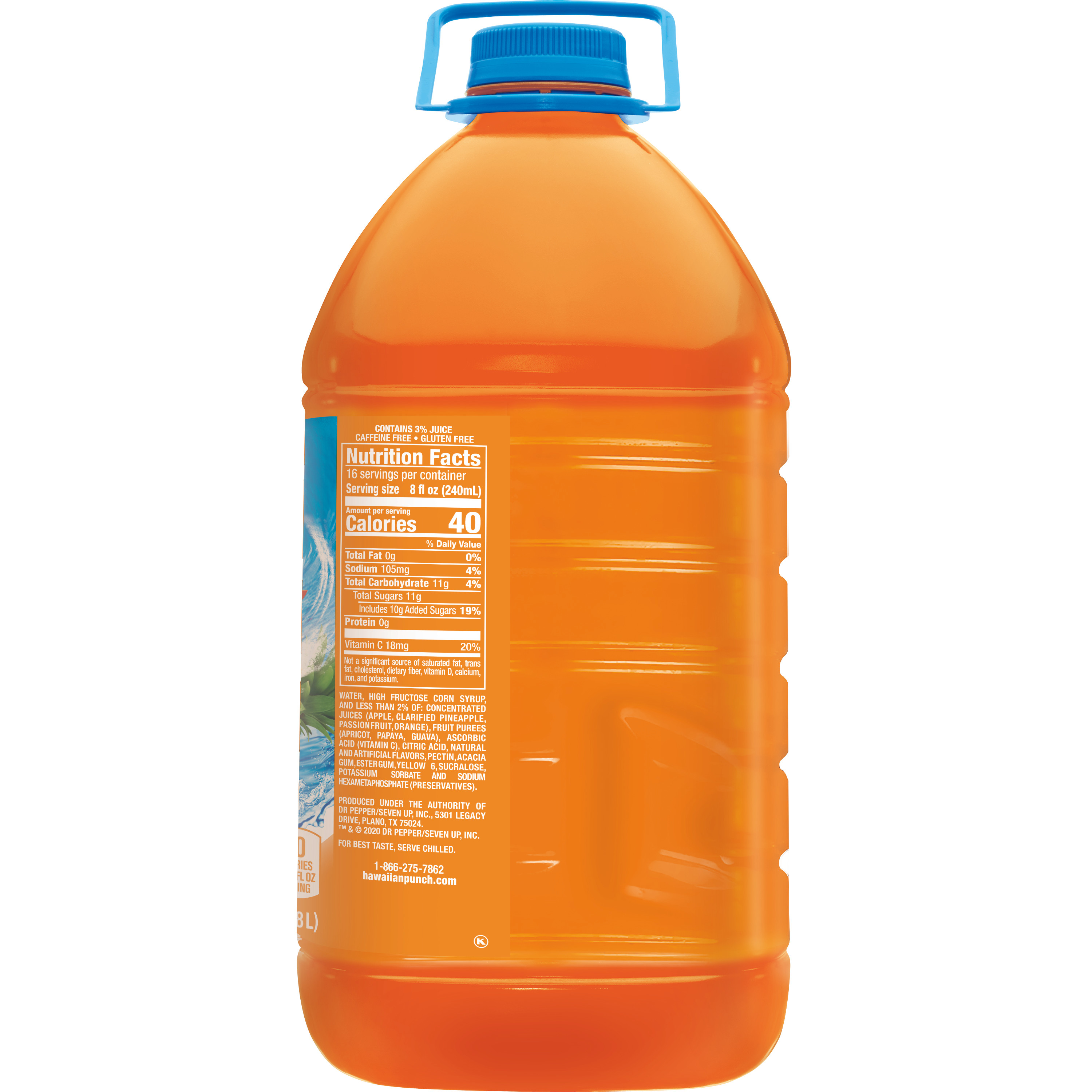 Hawaiian Punch Orange Ocean Juice 1 Gal Bottle 9356