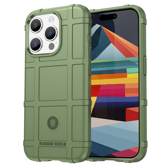 Funda TEKKU Rugged Shield para iPhone 15 PRO MAX Verde