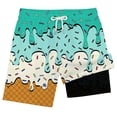 thumbnail image 3 of Lullu Boys Quick Drying Swim Trunks with Compression Liner Stretch Board Shorts, Sizes 2-14, 3 of 3