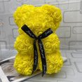 thumbnail image 1 of Yellow Regalo del Día de San Valentín, rosa roja de 25cm, oso de peluche, flor rosa, decoración Artificial, regalos de Navidad, regalo de San Valentín para mujer, 1 of 1