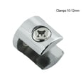 thumbnail image 4 of Riwesomey Abrazadera de vidrio de aleación de zinc, reemplazo portátil, soporte de tablón electrochapado de servicio pesado Circular, accesorios de 10 a Type3 NO3 Riwesomey TO009458-03, 4 of 6