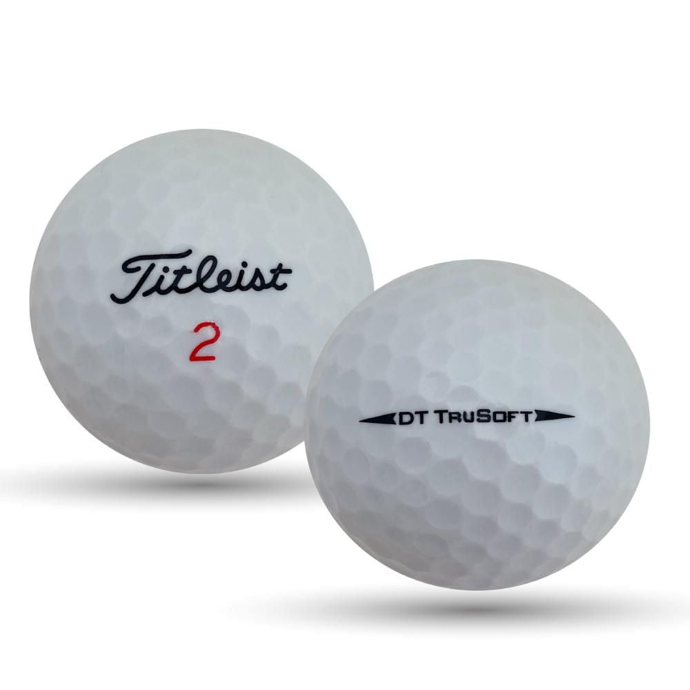 Mulligan - 24 Titleist DT Trusoft 5A Recycled Used Golf Balls, White