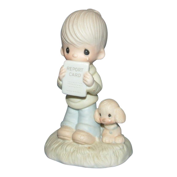 Precious Moments Figurine: E-1379B God Understands (222") Blonde Boy