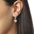 thumbnail image 4 of Disney Stitch Charm Hoop Earring Set, 3 Pairs with Interchangeable Charms, Silver‑Tone, 4 of 5