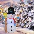 thumbnail image 4 of 4 Ft Christmas Inflatable Snowman, Inflatable Christmas Decorations Outdoor Snowman Inflatable with Rotating Led Lights for Home Yard Indoor Decor, 4 of 6