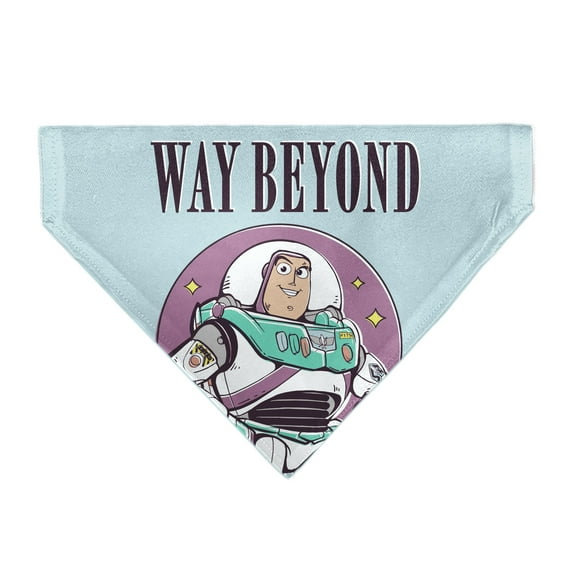 Disney Pet Bandana Toy Story Buzz Lightyear Way Beyond Pose Light Blue Slip On Collar Bandana Only