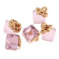 thumbnail image 4 of 5pcs Brillante Cristal Colgante de Collar Joyería de Estéreo Cuadrado Colgante Artesanal DIY para Ropas Rosado CUTICAT Square Bead Pendant, 4 of 7