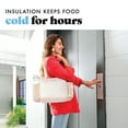 thumbnail image 3 of Fit + Fresh Lunch Bag For Women, Insulated Lunch Bag With Container, Copley Ivory Feline Fine, 3 of 8