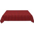 thumbnail image 5 of Rectangle Tablecloth 60x84 Inch, Red Black Buffalo Plaid Rectangular Table Cloth Wipeable Table Cloth Fabric Table Cloth for Restaurant, Picnic, Indoor and Outdoor Dining, 5 of 8