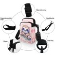 thumbnail image 5 of Chririnla 2 Zippers Cell Phone Purse for Yoga Travel, Polyester Lightweight Cross Body Phone Purse, Cute Sloth Floral Print, 5 of 10