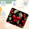 thumbnail image 3 of Cherry Square Desk Mat, 8.3x9.8 Inch, Non-Slip Rubber Bottom, Printed, Suitable for Office and Gaming - Gaming Mousepad and Mouse Pad, 3 of 6