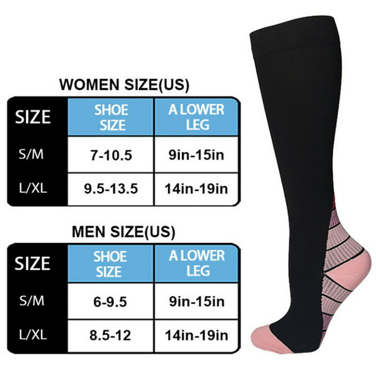 Elbourn Compression Socks for Women & Men Circulation (2 Pairs) is
