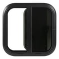 thumbnail image 1 of aqxreight Sliding Window,600x600mm RV Window Black Aluminium Alloy Sliding Window with Removable Screen for Caravan Camper Trailer RV, 1 of 7
