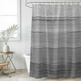 thumbnail image 6 of Grey Ombre Wooden Shower Curtain Set - Standard 72" x 72" Washable Bathtub Curtain with 12 Hooks, Farmhouse Retro Gray Wood Gradient Waterproof Fabric Stall Shower Curtains for Bathroom Décor, 6 of 6