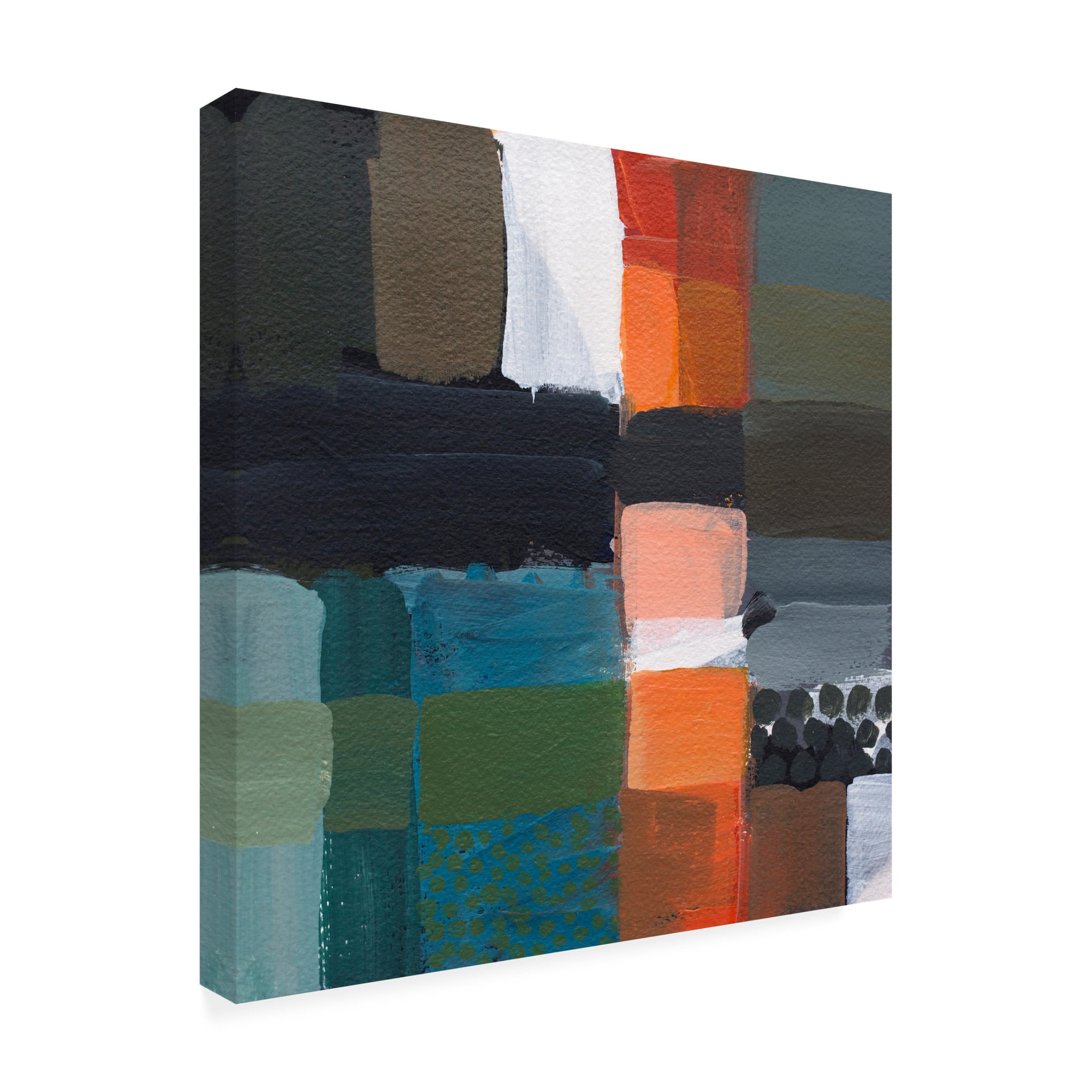 Canvas Wall Art - Mark David Smith 'City Limits' Wall Art for Living Room, Bedroom, or Office Décor by Trademark Fine Art - 14 x 14 Inches