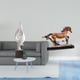 thumbnail image 2 of Estatua de arte abstracto, escultura moderna de resina, figura de caballo en miniatura, adorno coleccionable de resina ligera, estatua de animal adecu, 2 of 8